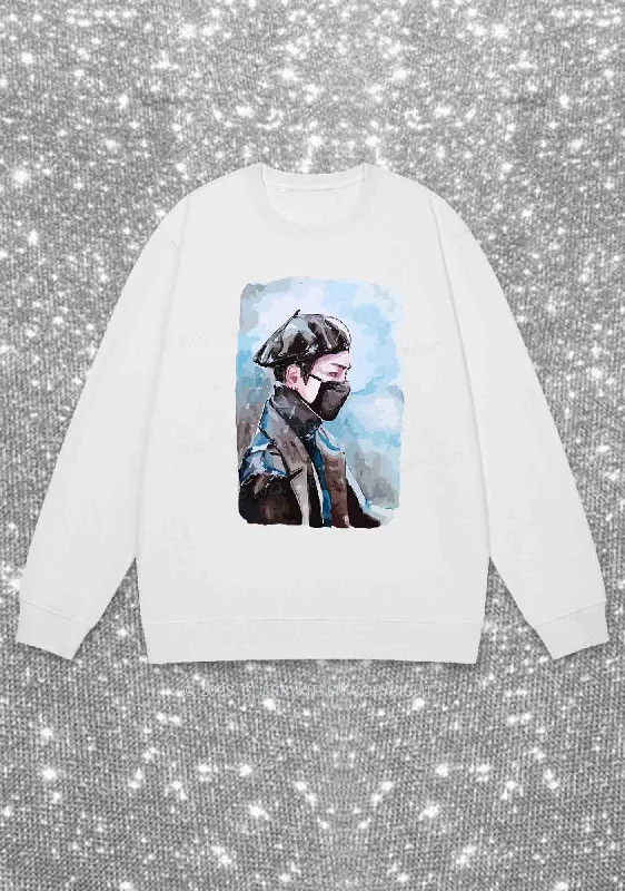 Taehyung Photo Kpop Y2K Sweatshirt Cherrykitten