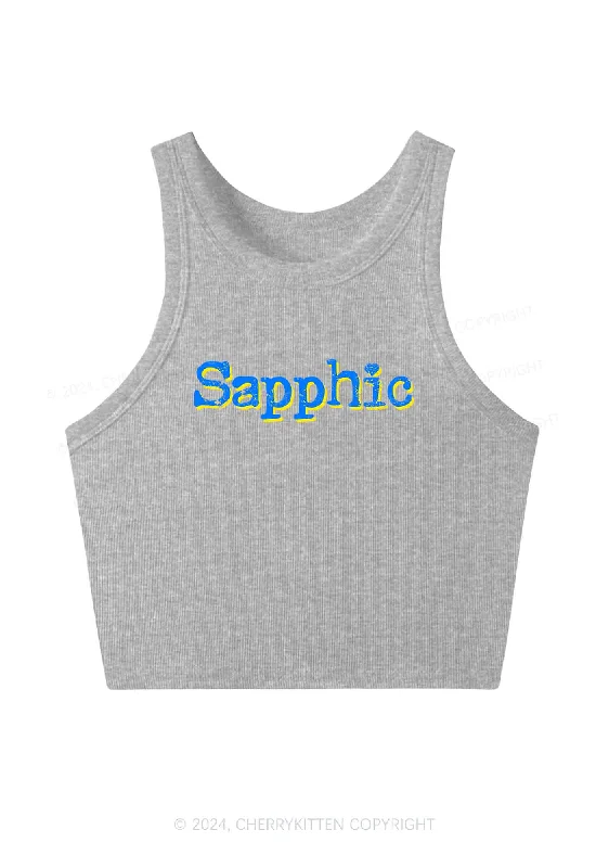 Sapphic Y2K Crop Tank Top Cherrykitten