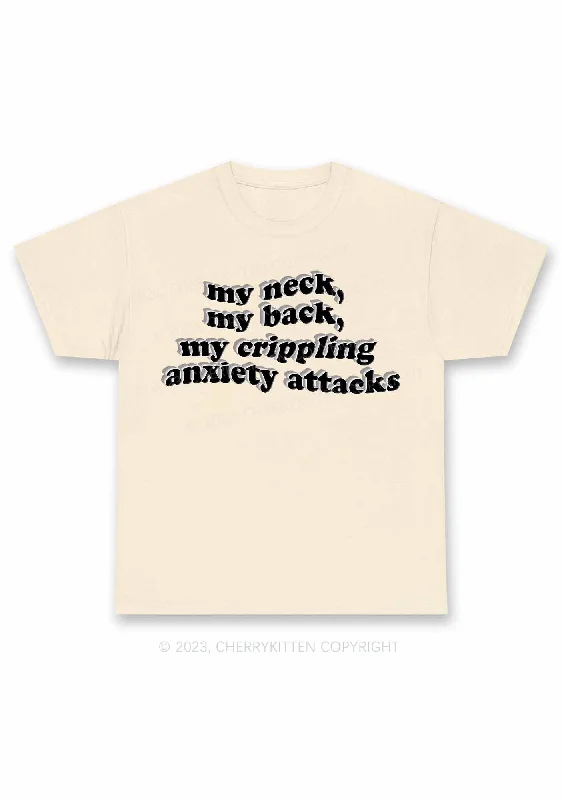 My Crippling Anxiety Attacks Y2K Chunky Shirt Cherrykitten