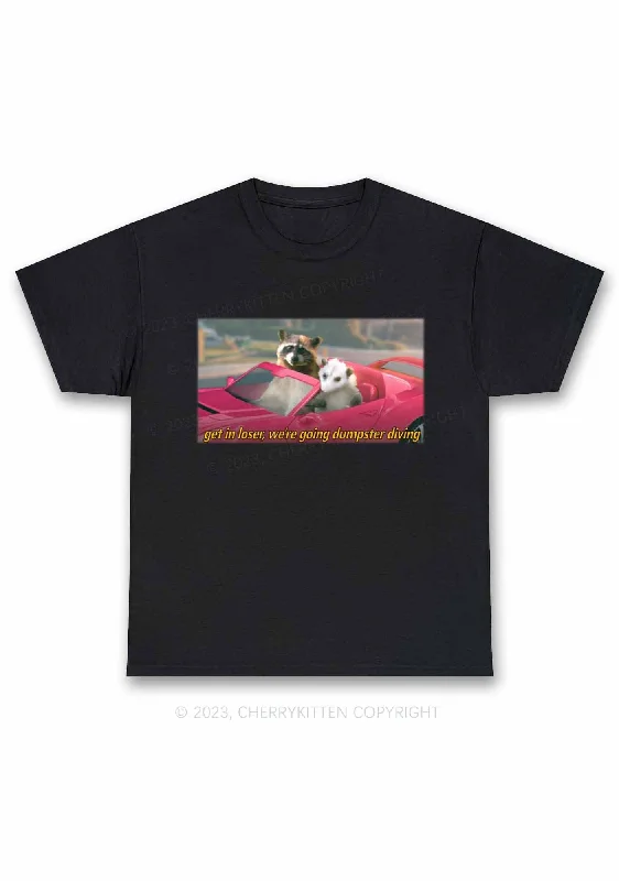 Get In Loser Y2K Chunky Shirt Cherrykitten