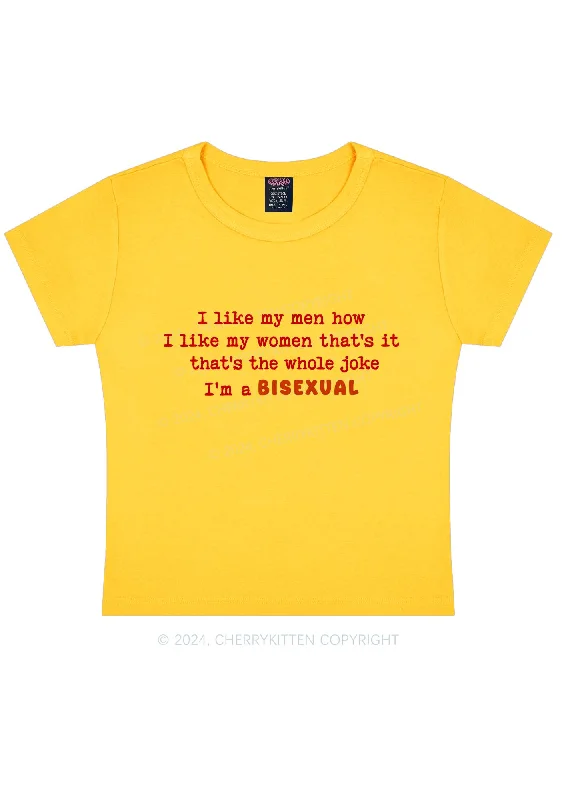 I'm A Bisexual Y2K Baby Tee Cherrykitten