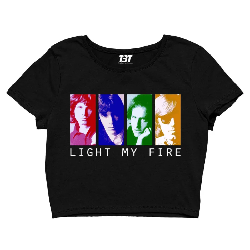 The Doors Crop Top - Light My Fire Pop Art