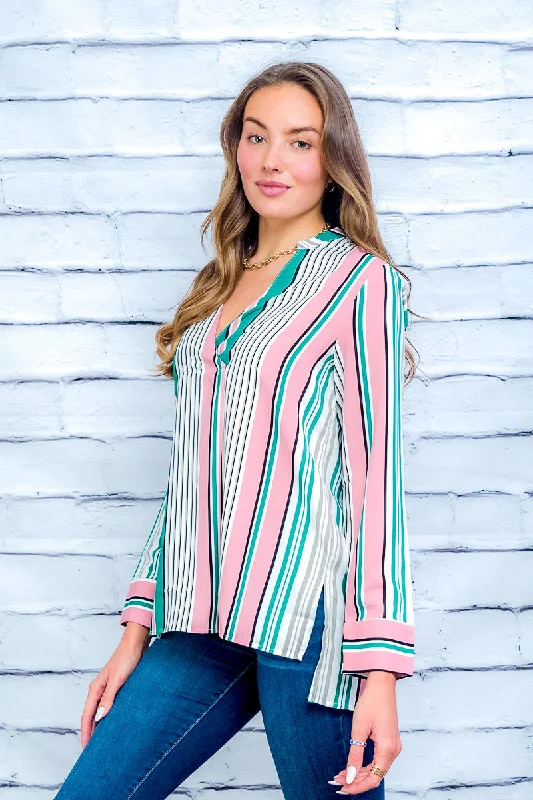 Green/Pink/Stripe