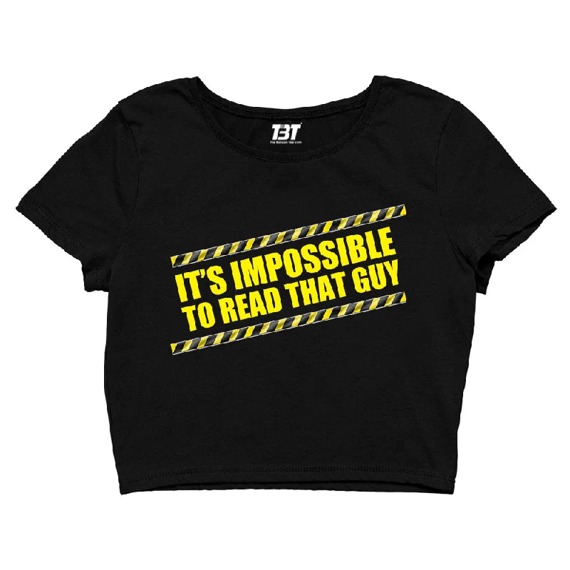 Brooklyn Nine-Nine Crop Top - It's Impossible To Read That Guy