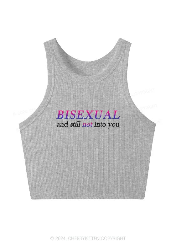 Bisexual And Still Not Into You Y2K Crop Tank Top Cherrykitten