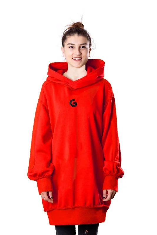 TheG Fresh Oversize Hoody Woman // red