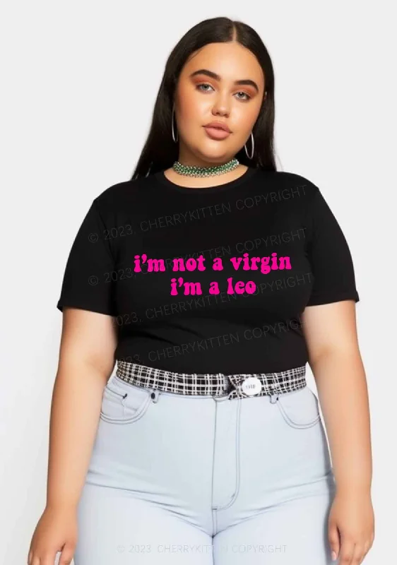 Curvy Custom Zodiac I'm Not A Virgin Y2K Baby Tee Cherrykitten