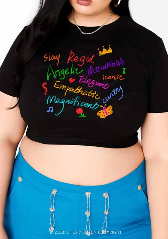 Curvy Angelic Slay Y2K Baby Tee Cherrykitten