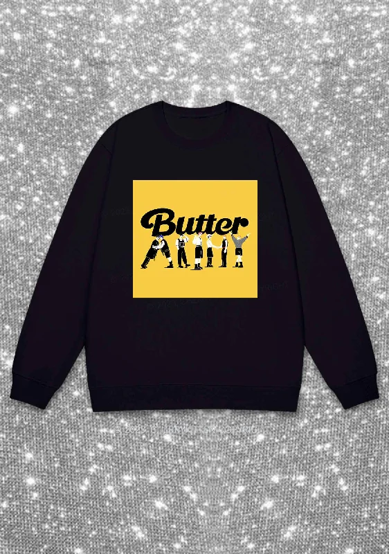 Butter Bangtan Boys Kpop Y2K Sweatshirt Cherrykitten