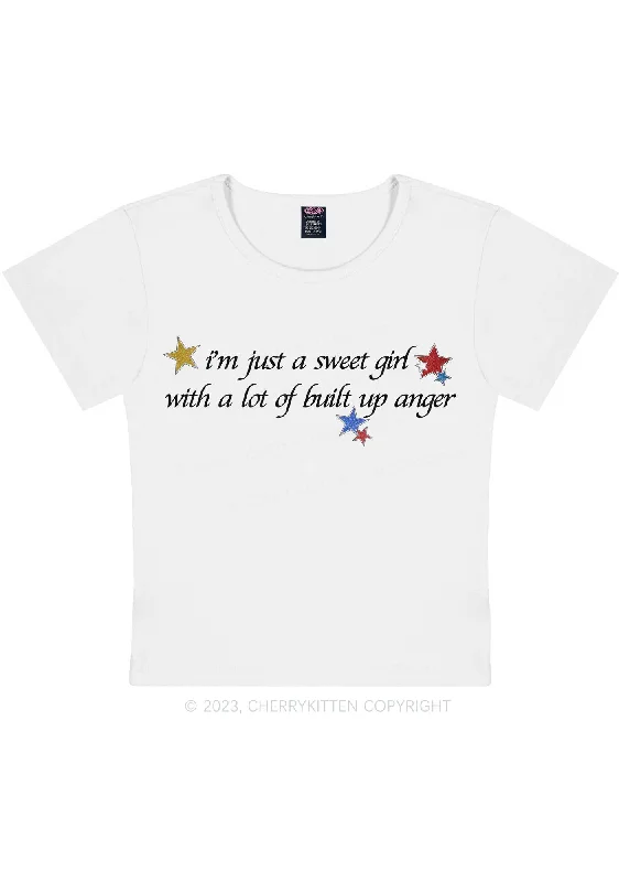 I'm A Sweet Girl Y2K Baby Tee Cherrykitten