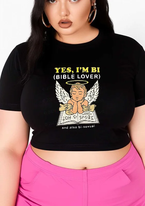 Curvy Bible Lover Y2K Baby Tee Cherrykitten