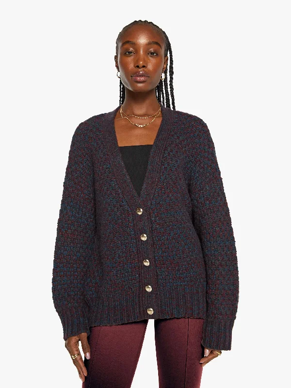 SABLYN Tischc Slouchy Cardigan - Bordeaux Multi