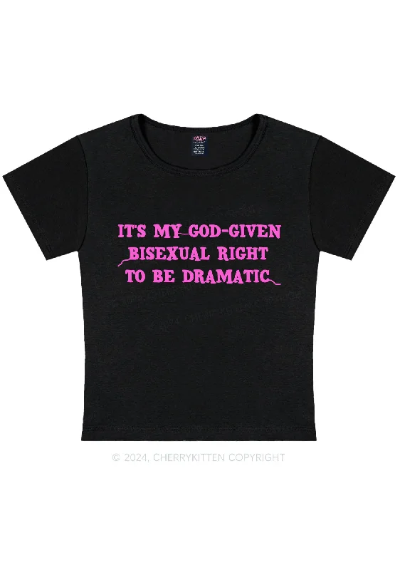 God-Given Bisexual Right Y2K Baby Tee Cherrykitten