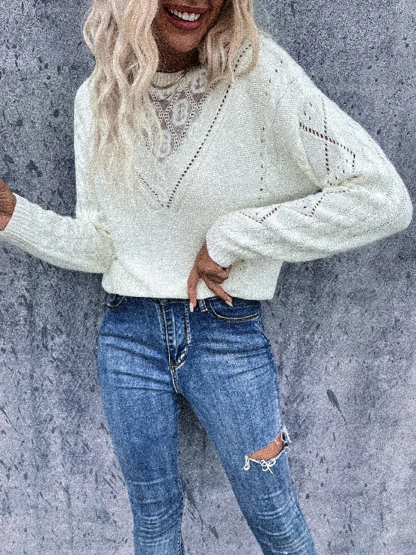 Casual Plain Long Sleeve Round Neck Regular Women Sweater