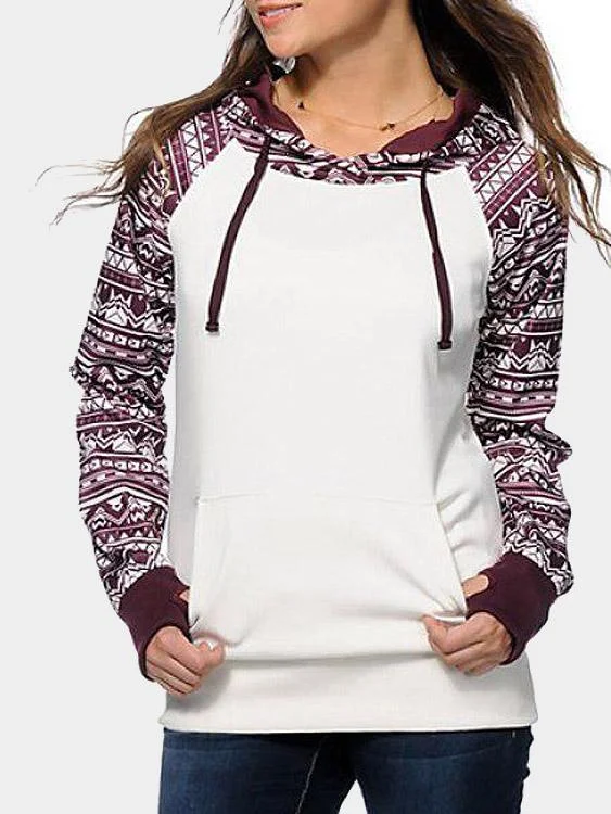 Wholesale Long Sleeve Tribal Print Sweatshirts