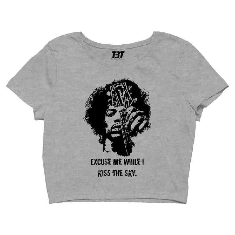 Jimi Hendrix Crop Top - Kiss The Sky