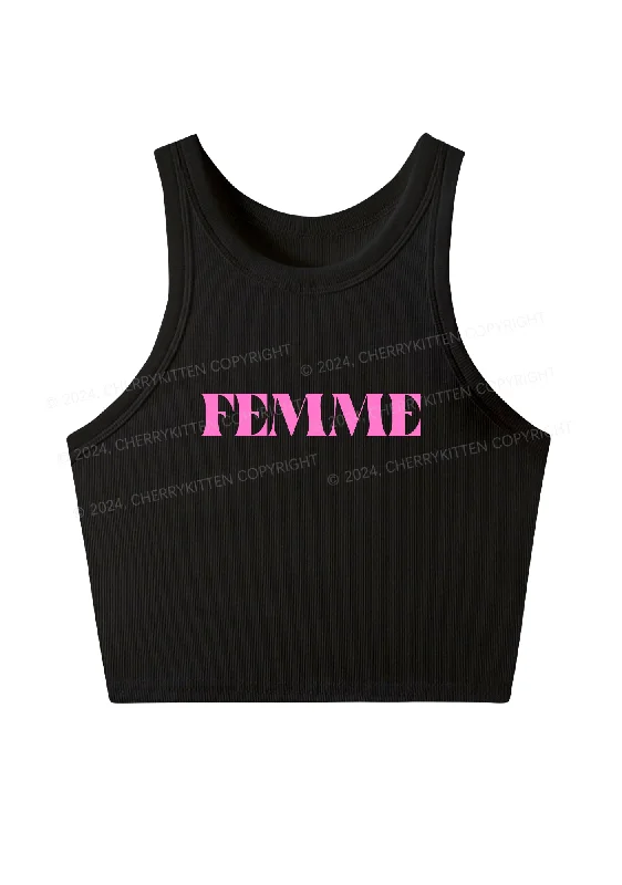 Femme Y2K Crop Tank Top Cherrykitten