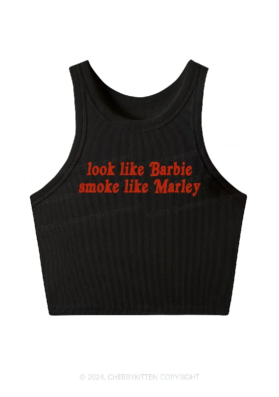 Smoke Like Marley Y2K Crop Tank Top Cherrykitten