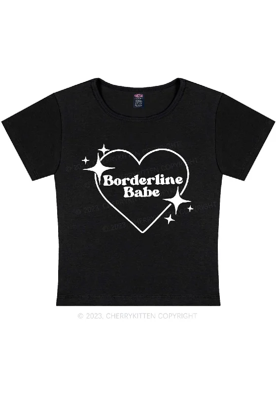 Borderline Personality Babe Y2K Baby Tee Cherrykitten