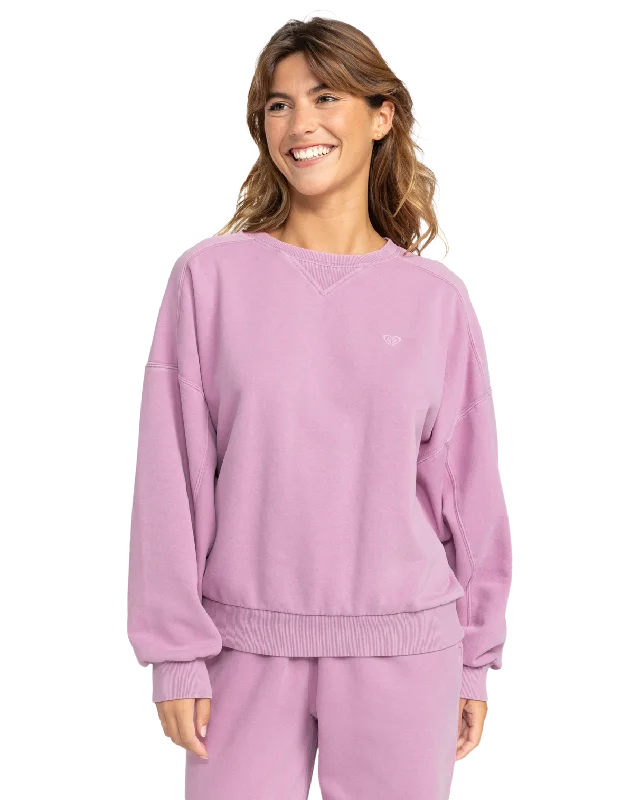 Oasis Haze Sweatshirt in Mauve Orchid