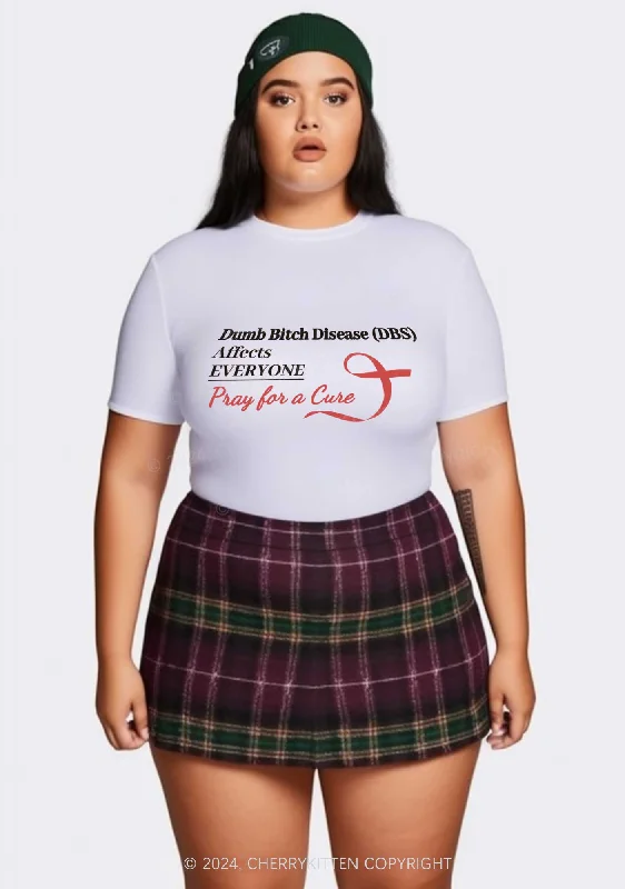 Curvy DBS Affects Everyone Y2K Baby Tee Cherrykitten