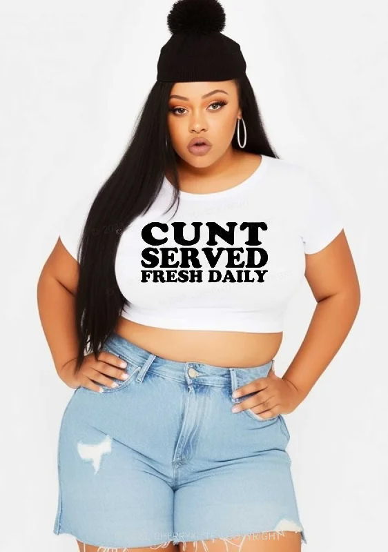 Curvy Fresh Daily Y2K Baby Tee Cherrykitten