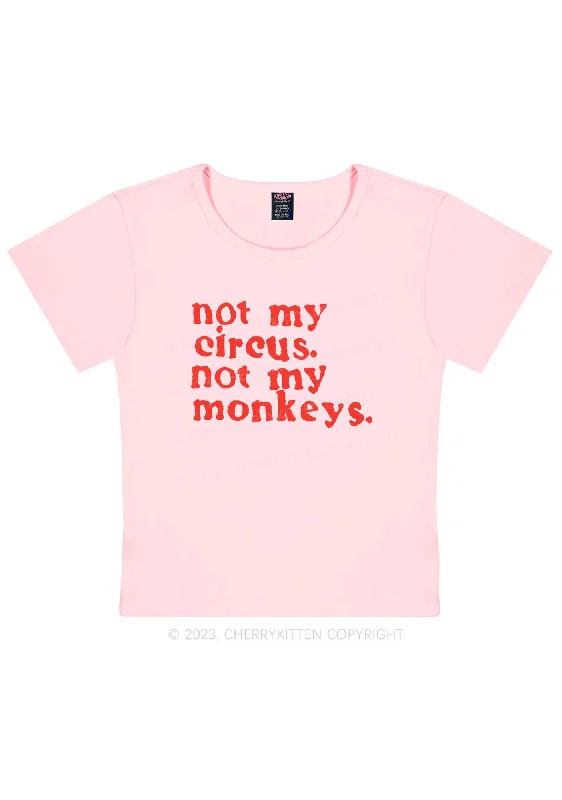 Not My Monkeys Y2K Baby Tee Cherrykitten