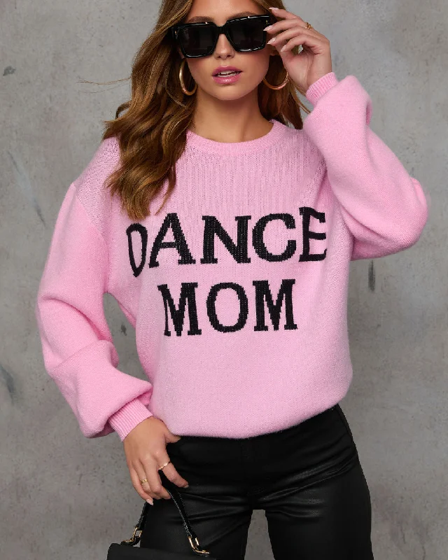 Dance Mom Knit Pullover Sweater