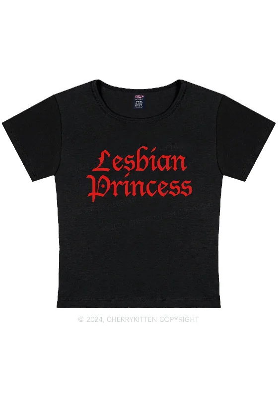 Lesbian Princess Y2K Baby Tee Cherrykitten