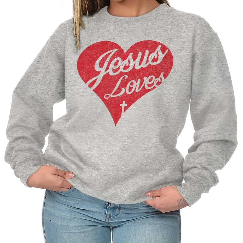 Jesus Loves Crewneck Sweatshirt