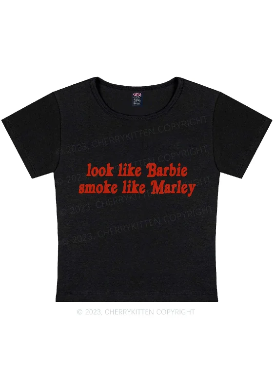 Smoke Like Marley Y2K Baby Tee Cherrykitten