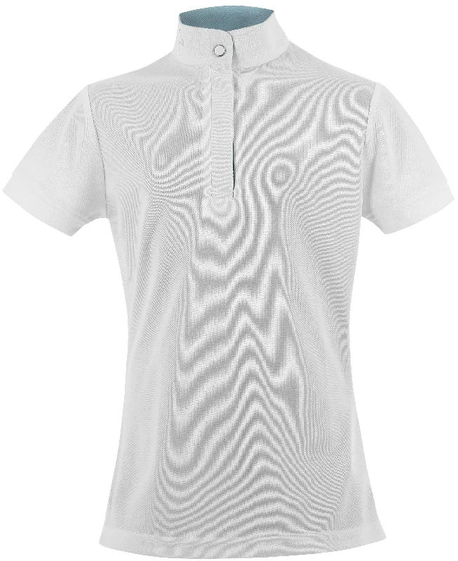 EQUITHÈME Polo Betty Mesh Kids Blanc