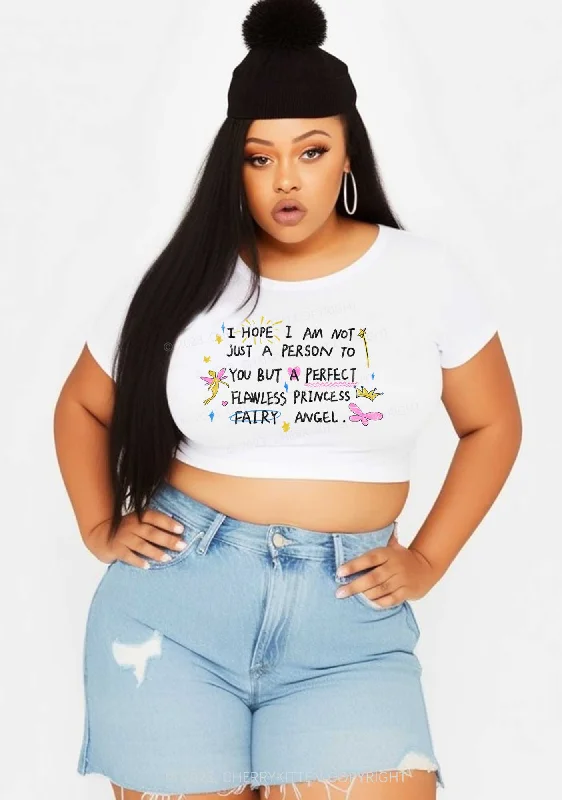 Curvy Flawless Princess Y2K Baby Tee Cherrykitten