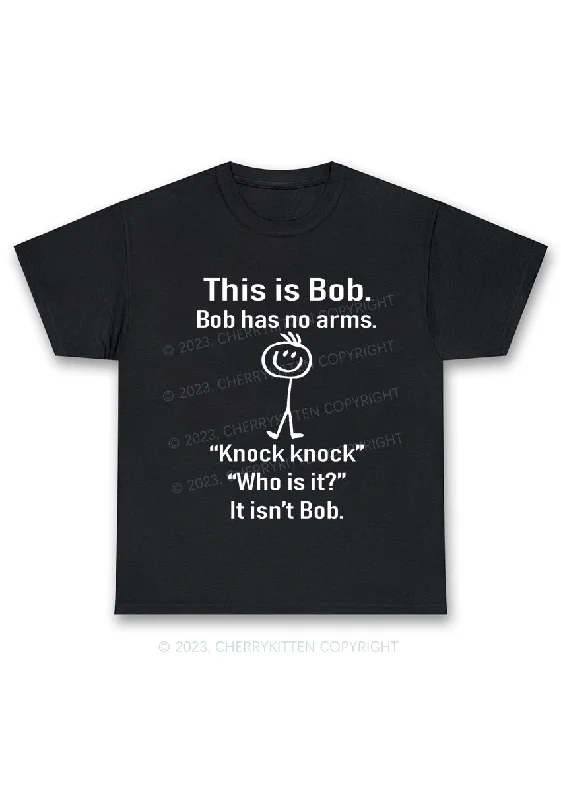 This Is Bob Bob Has No Arms Y2K Chunky Shirt Cherrykitten