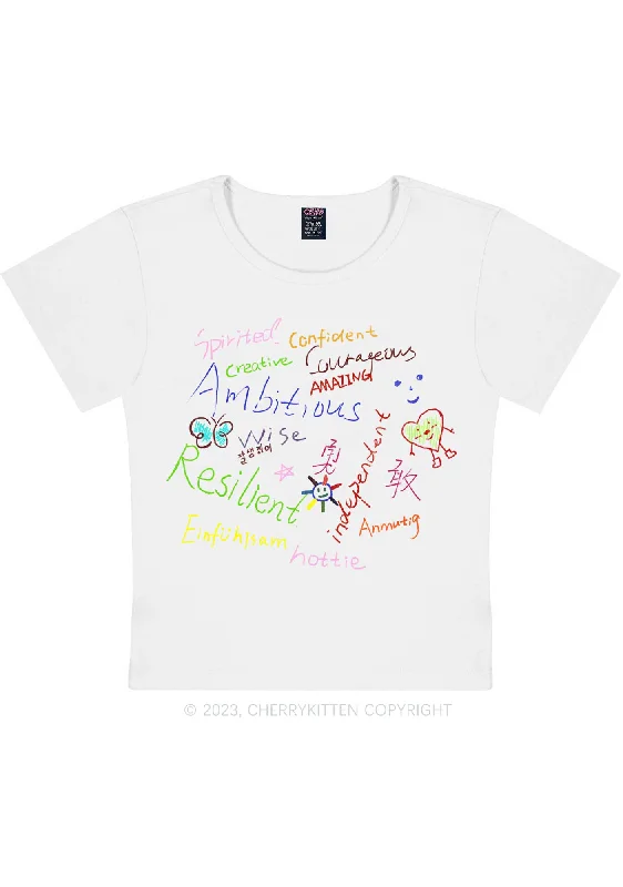 Women Personality Y2K Baby Tee Cherrykitten