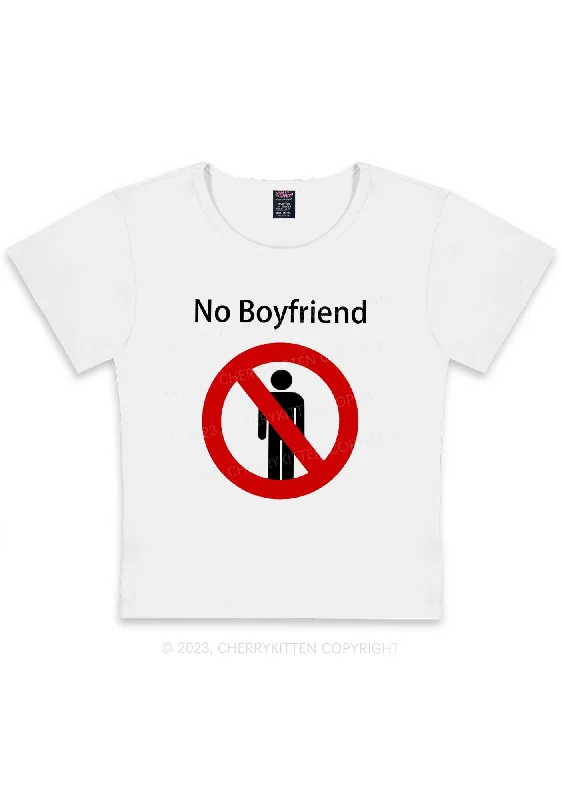 No Boyfriend Y2K Baby Tee Cherrykitten