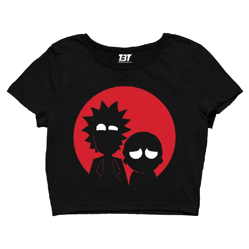 Rick and Morty Crop Top - Silhouette