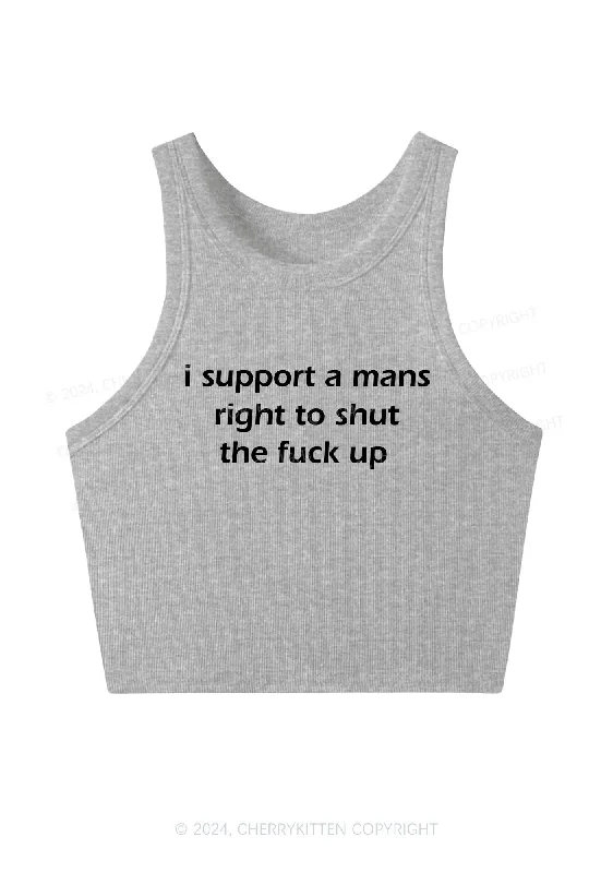 I Support A Mans Right Y2K Crop Tank Top Cherrykitten