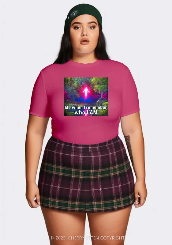 Curvy Who I Am Y2K Baby Tee Cherrykitten