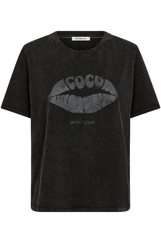 Co´Couture - Siaracc Acid Kiss Tee 33150 - 96 - Black