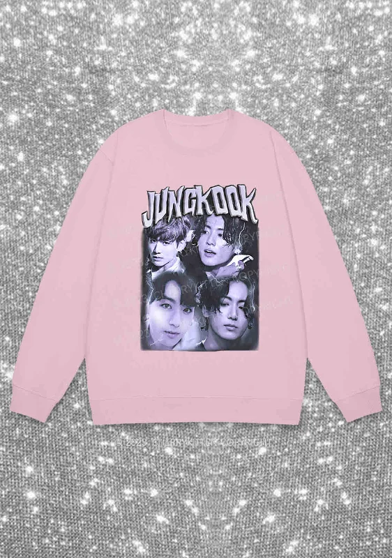 Jungkook Kpop Y2K Sweatshirt Cherrykitten