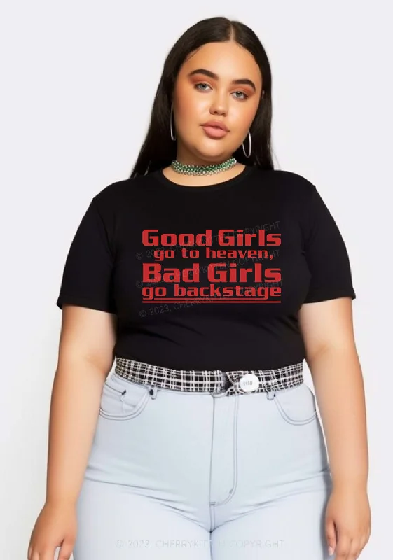 Curvy Bad Girls Go Backstage Y2K Baby Tee Cherrykitten