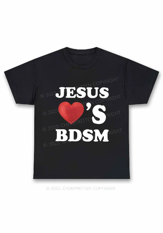 Jesus Loves BDSM Y2K Chunky Shirt Cherrykitten