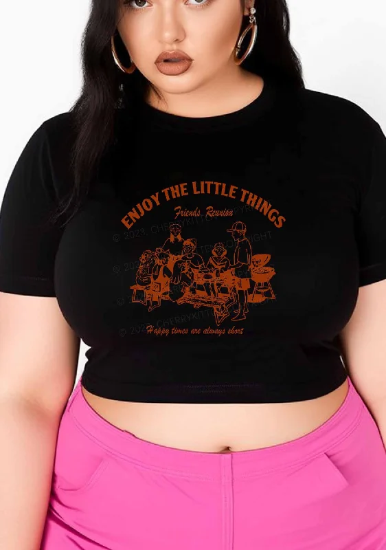 Curvy Enjoy The Little Things Y2K Baby Tee Cherrykitten