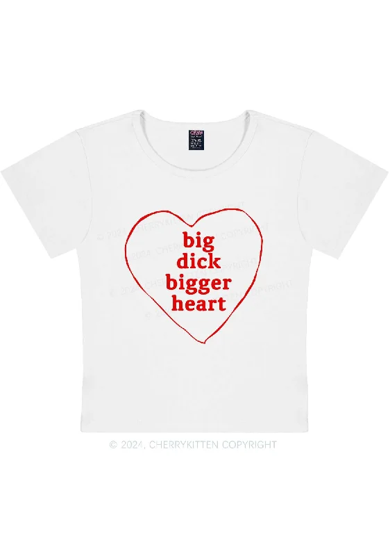 Big Dxxk Bigger Heart Y2K Baby Tee Cherrykitten