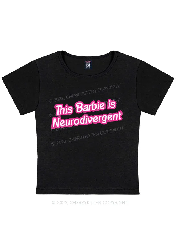 This Is Neurodivergent Y2K Baby Tee Cherrykitten