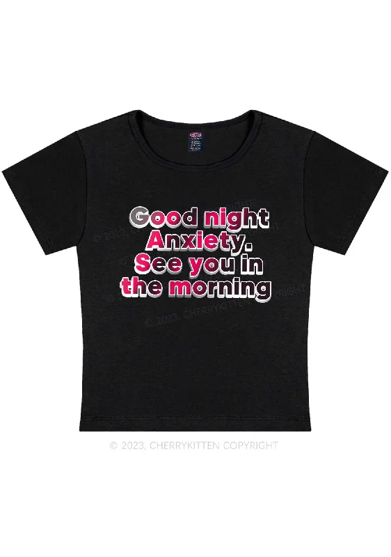 Good Night Anxiety Y2K Baby Tee Cherrykitten