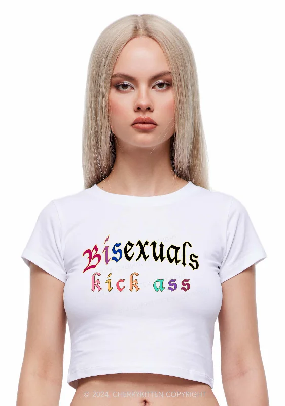 Bisexuals Kick Axx Y2K Baby Tee Cherrykitten