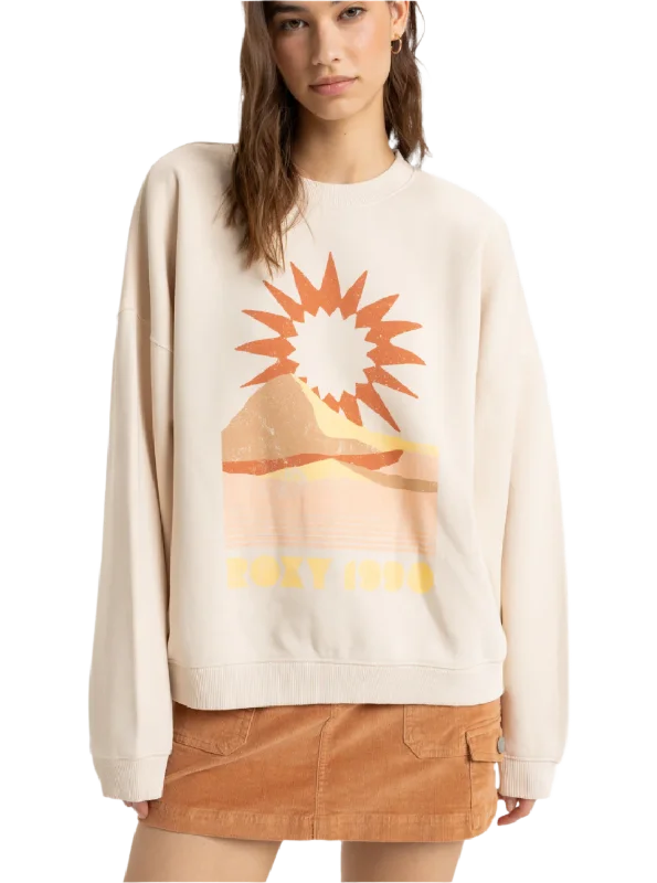 Lineup Oversized Crew Sweatshirt in Parchment