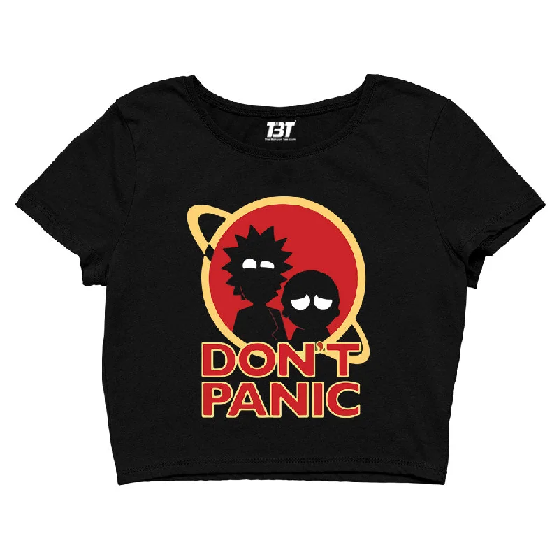 Rick and Morty Crop Top - Don't Panic